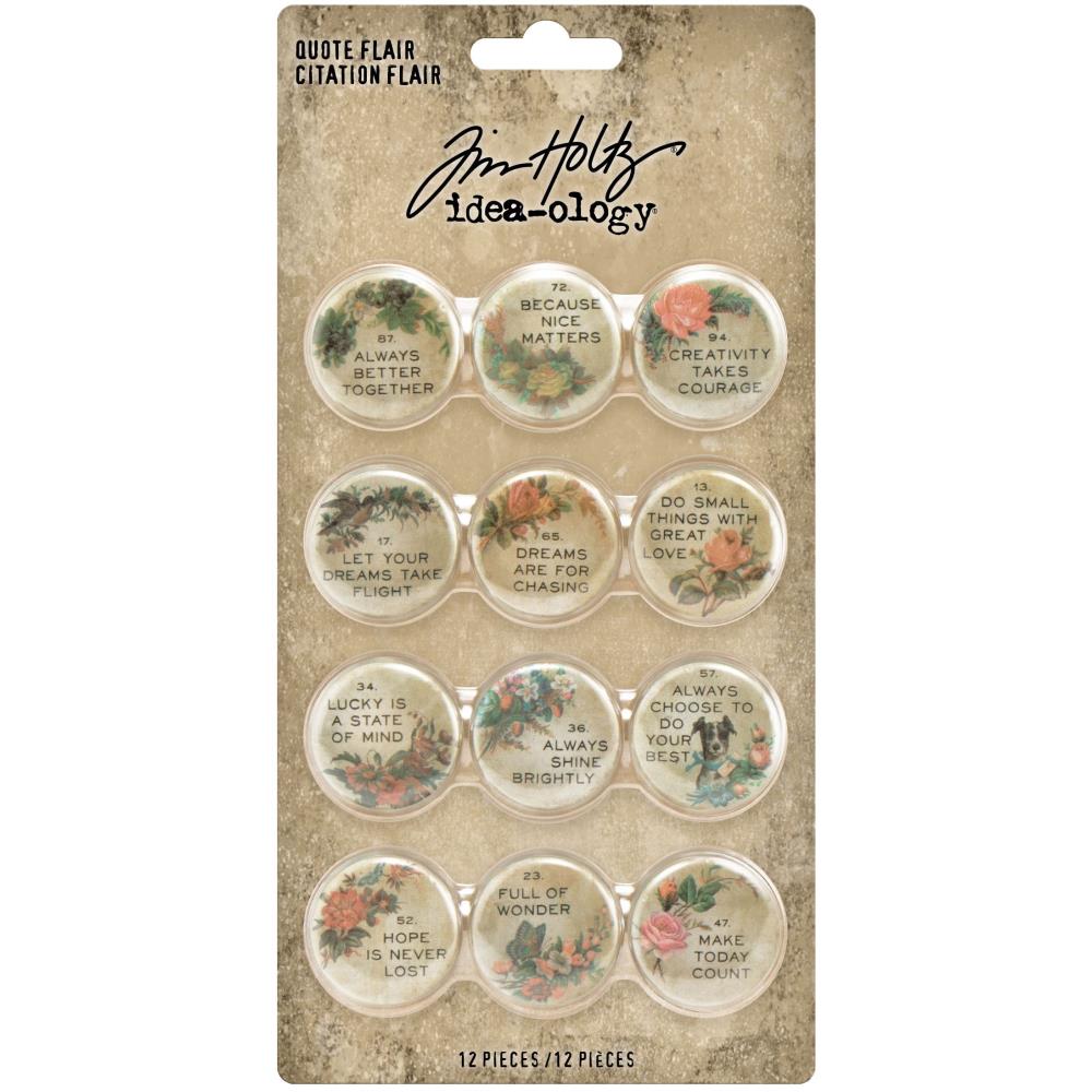 Tim Holtz - Idea-Ology -Quote Flair