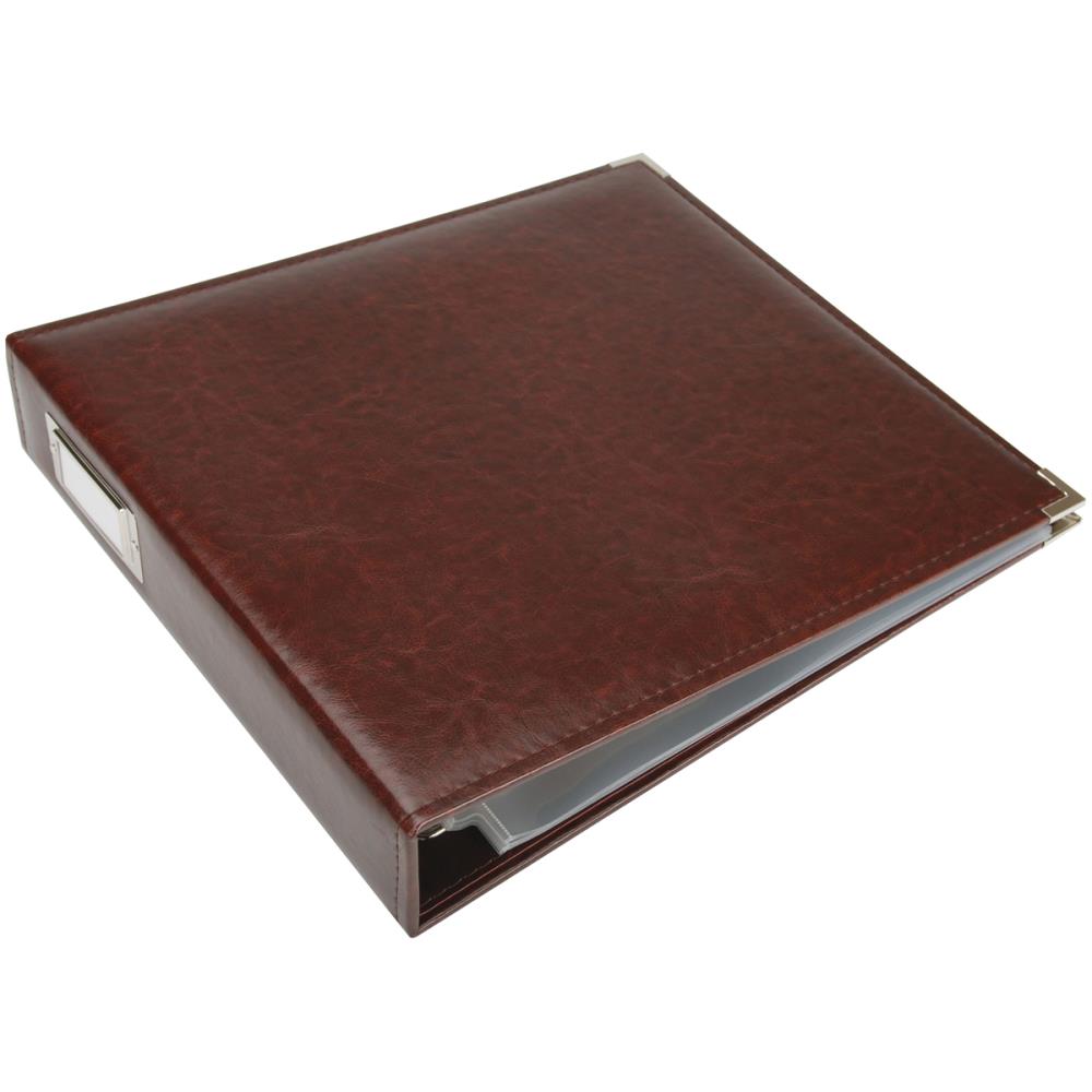 American Crafts - WeR Memory Keepers - D-Ring Album 12x12" - Cinnamon Leather