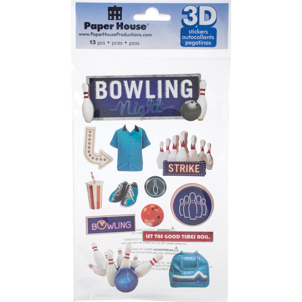 Paperhouse - 3D Stickers - Bowling