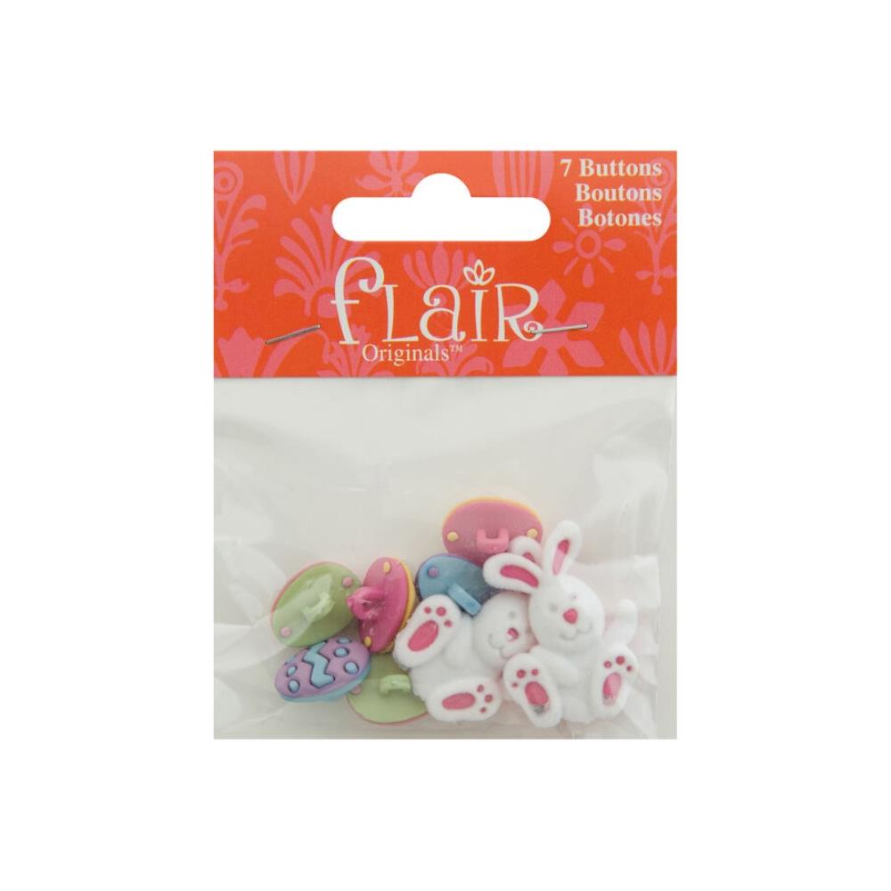 Flair - Easter Bunny & Eggs - Buttons