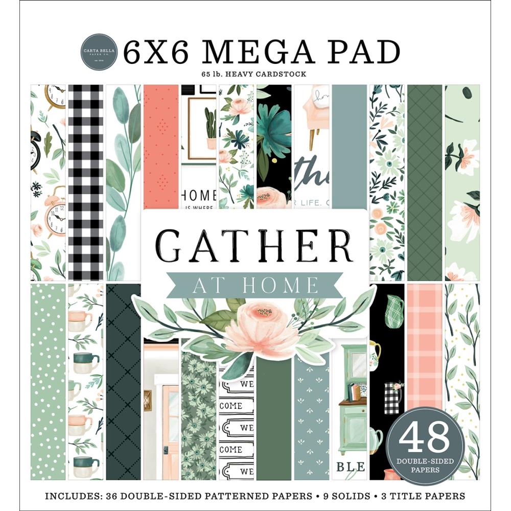Carta Bella - Gather at home - Mega Paper Pad - 6 x 6"