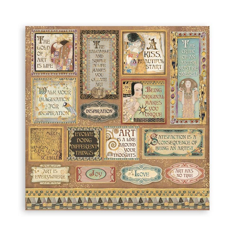 Stamperia  - Klimt - Paper Pad    8 x 8"