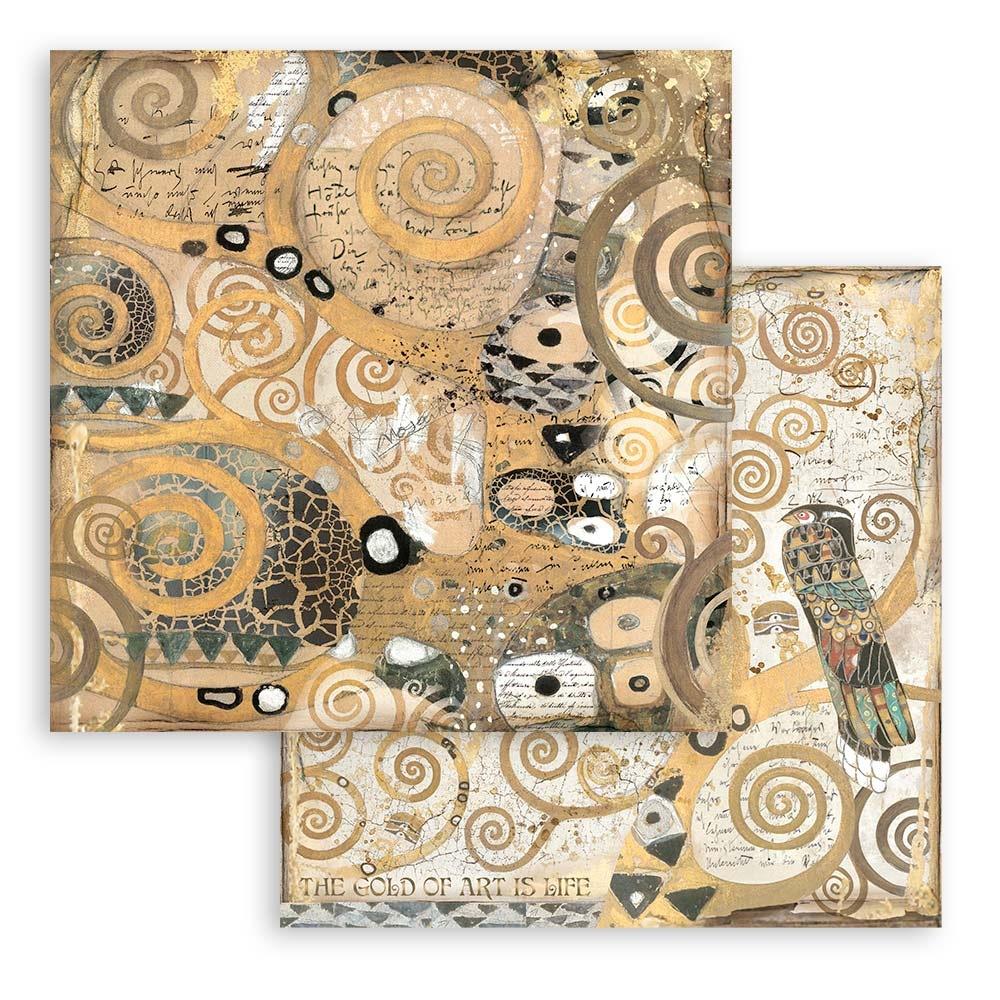 Stamperia  - Klimt - Paper Pad    8 x 8"