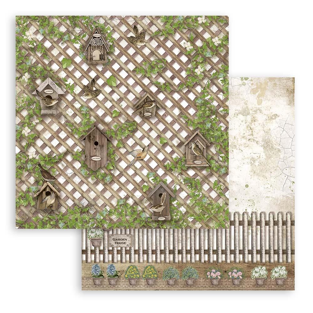 Stamperia - Romantic Garden House - Paper Pack - 10 pk -    6 x 6"