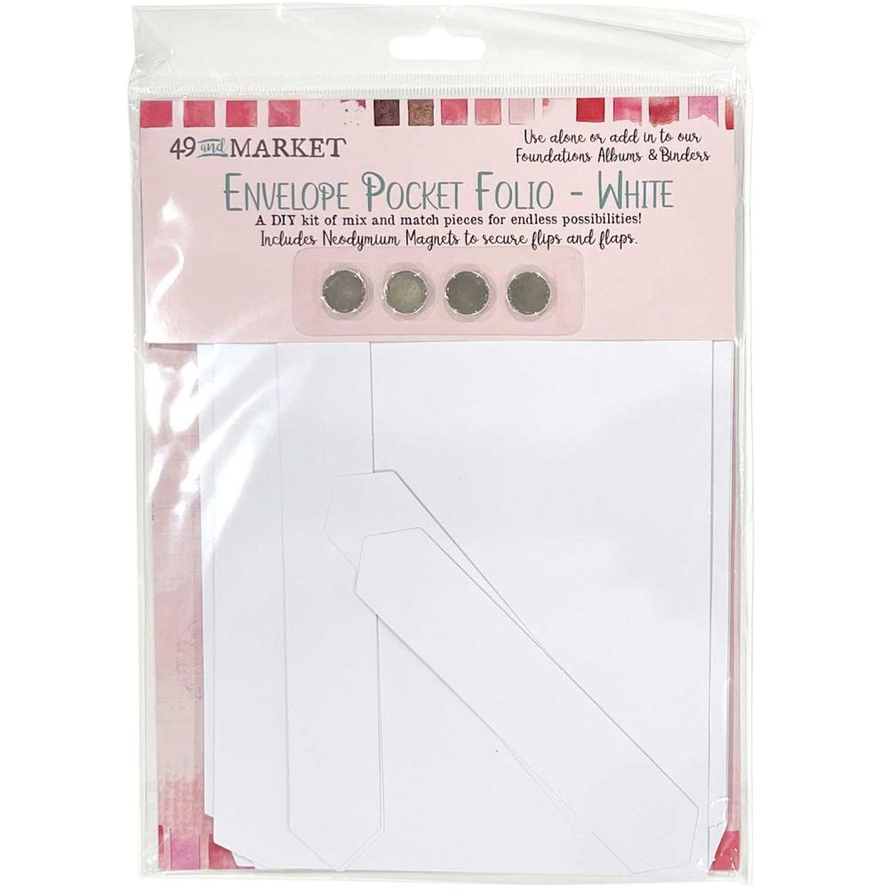 49 and Market -Foundation - Envelope Pocket Folio - White
