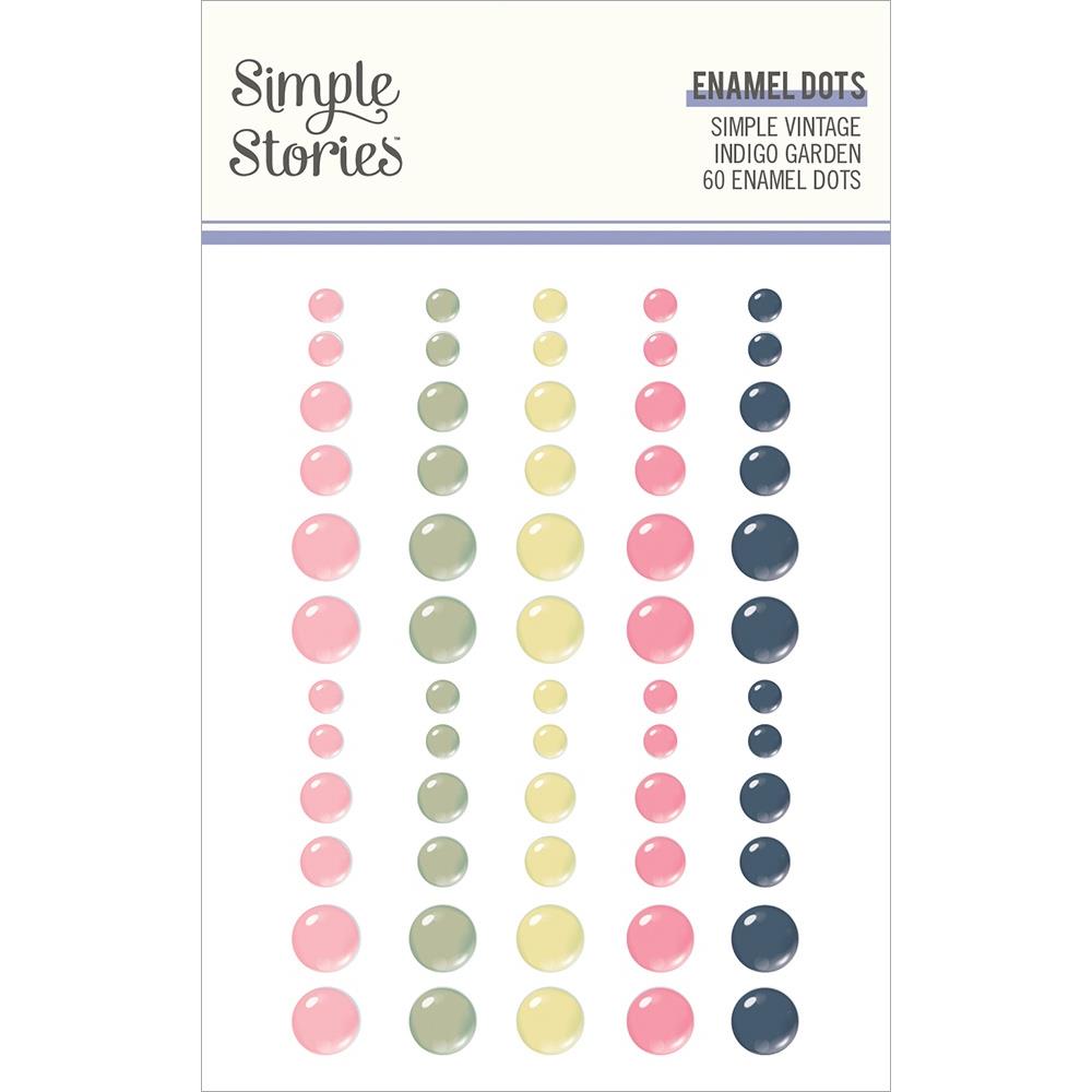 Simple Stories - Indigo Garden - Enamel Dots