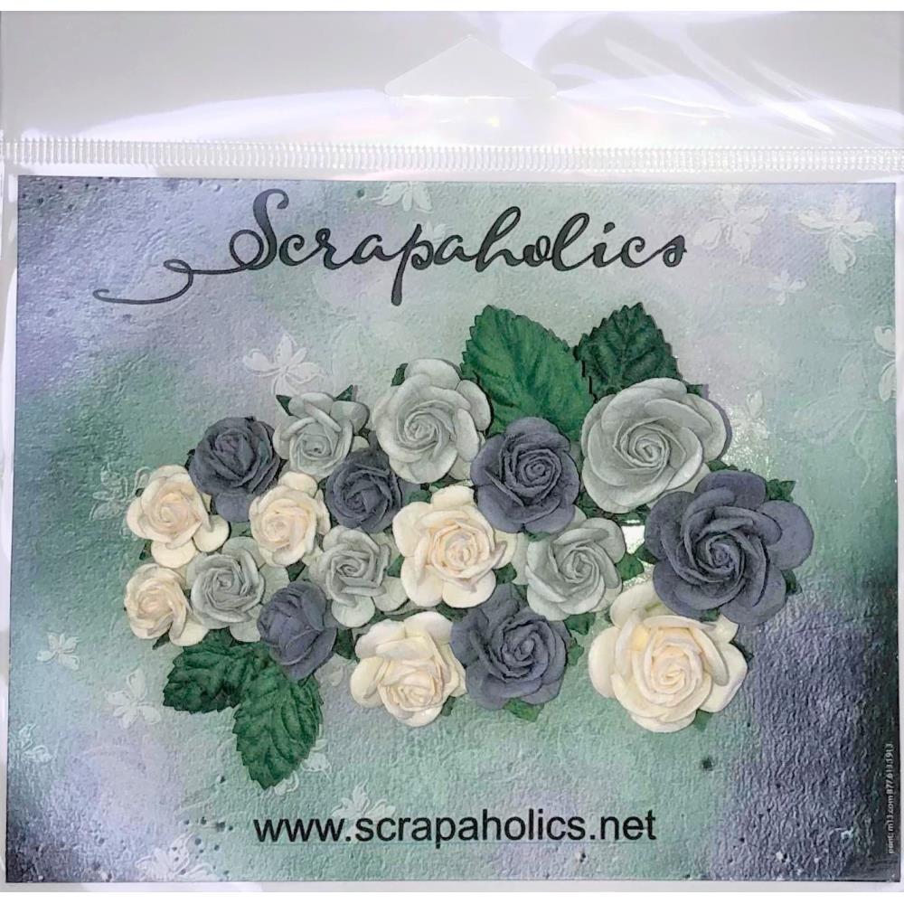 Scrapaholics - Paper Flowers - Roses - Blue Skies