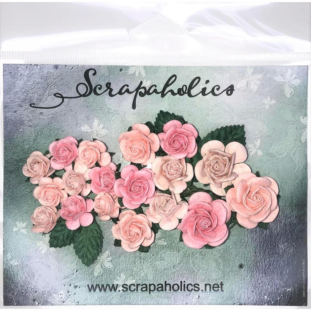 Scrapaholics - Paper Flowers - Pink Flutter