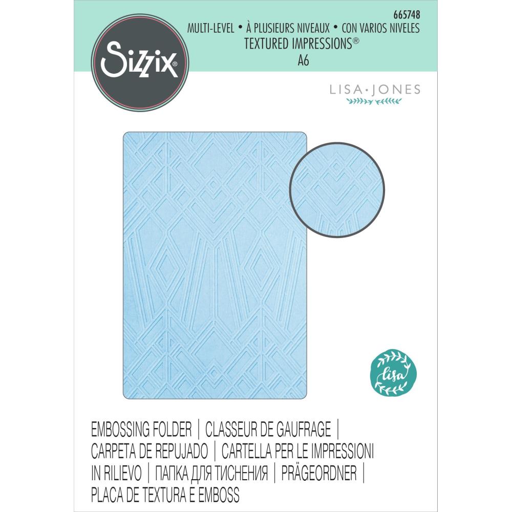 Sizzix - 3D Textured Impressions Embossing Folder - Geo Diamonds