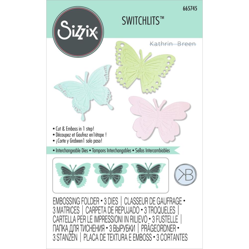 Sizzix - Switchlits  Embossing Folder - Butterflies