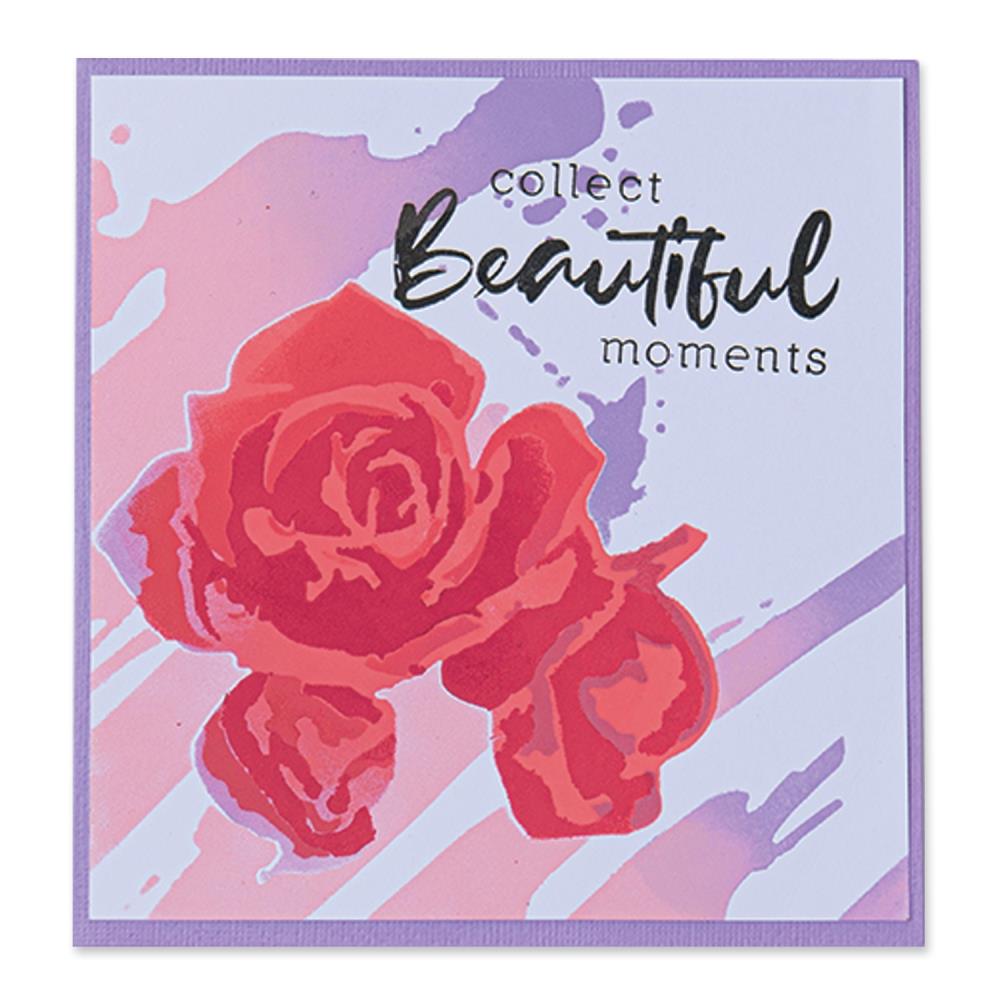 Sizzix - Layered Stencil Set - Watercolor Roses