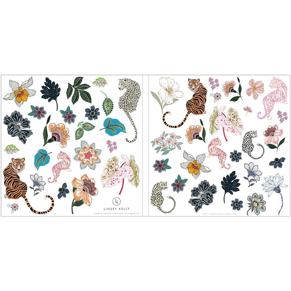 Craft Consortium - Enchanted Jungle  - Paper Pad  12 x 12"