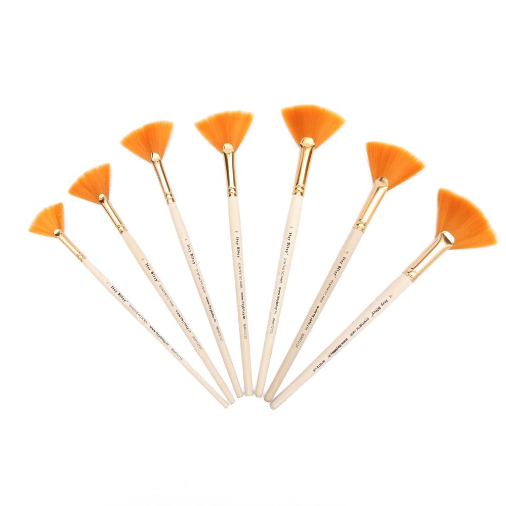 Litle Birdie - Synthetic Hair Brush -  Fan Brush Set