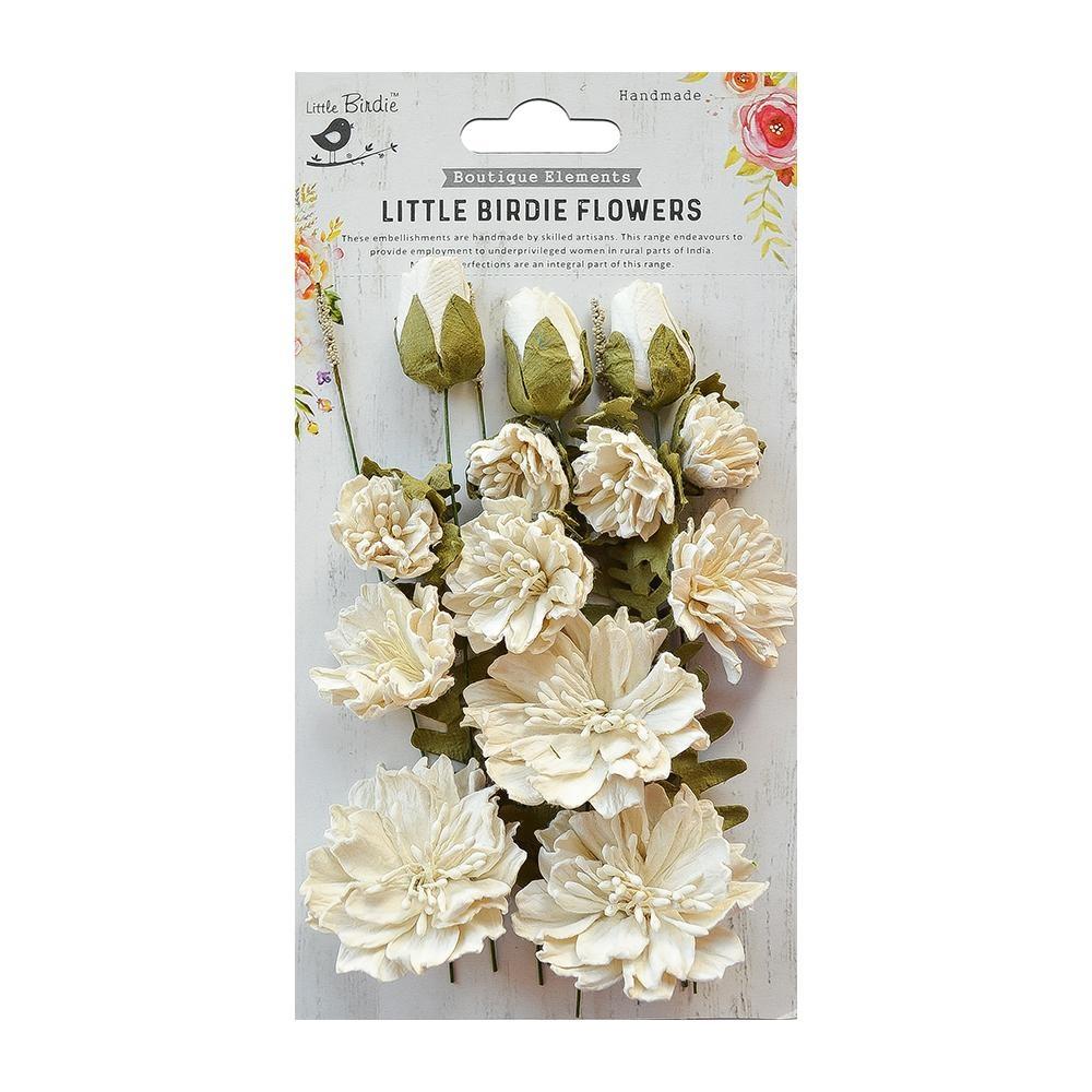Little Birdie - Natalie paper flowers  - Moon Light