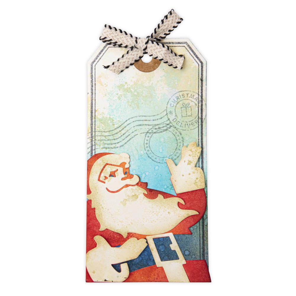 Sizzix - Tim Holtz  - Thinlits - Retro Santa