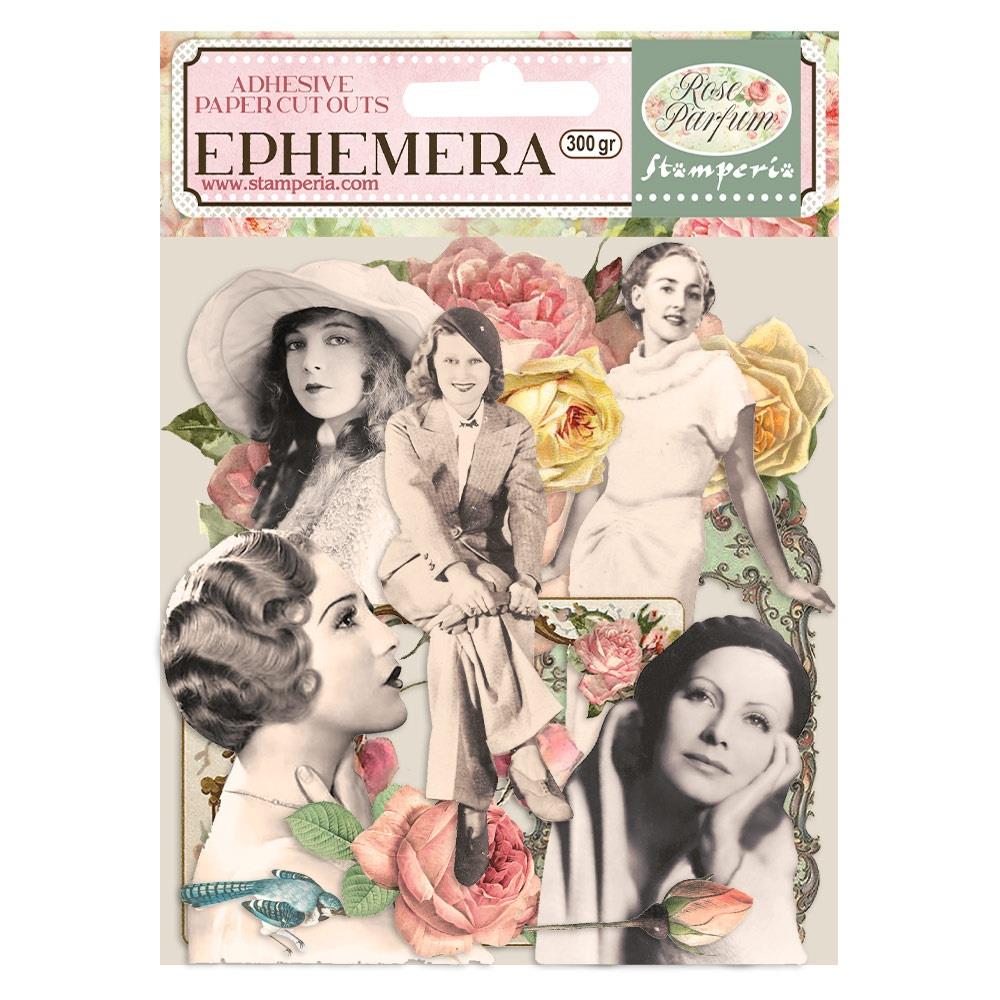 Stamperia  - Rose Parfum -  Adhesive Ephemera - Frames and Ladies