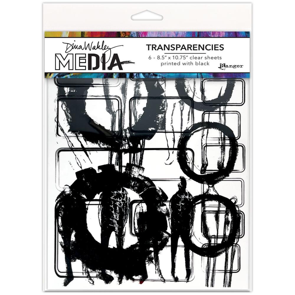 Dina Wakley Media - Transparencies  - Frames and Figures - set 1