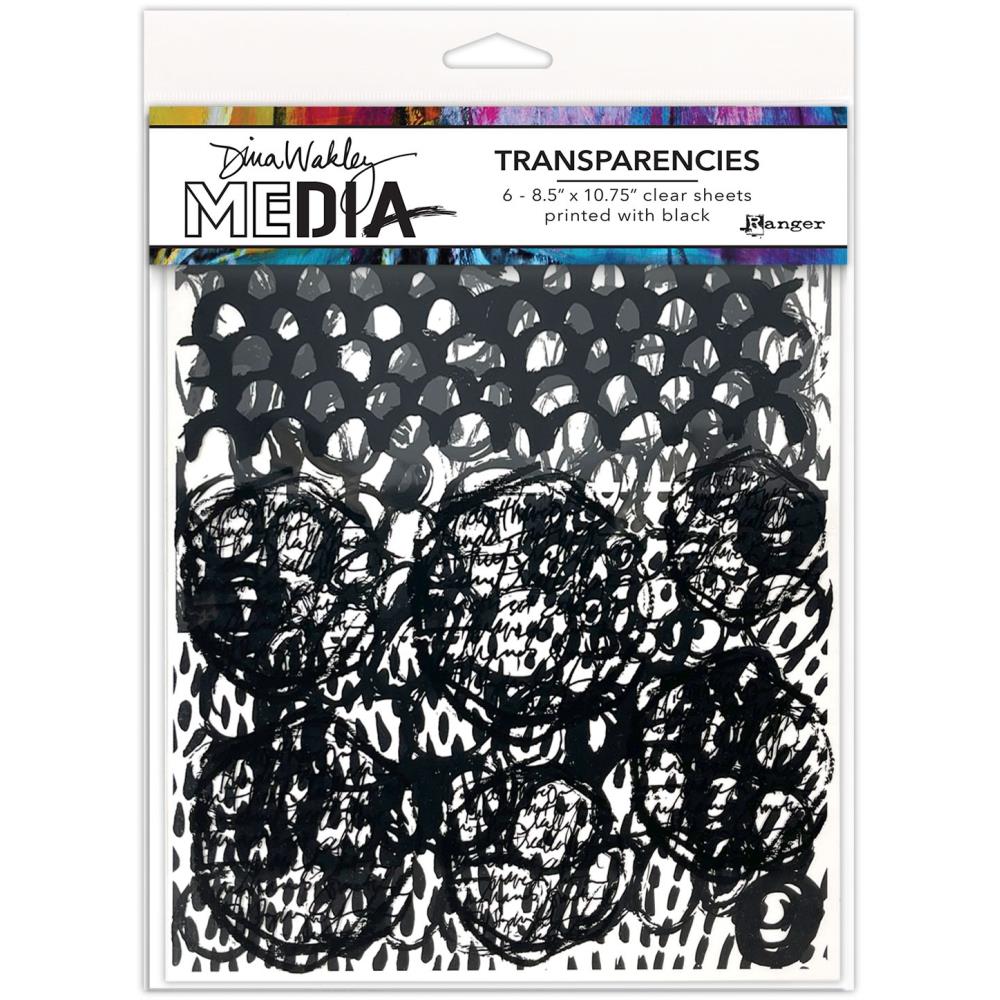 Dina Wakley Media - Transparencies  - Pattern Play set 1