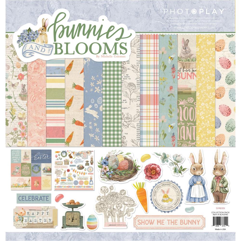 Photoplay - Bunnies & Blooms - Collection Pack -   12 x 12"