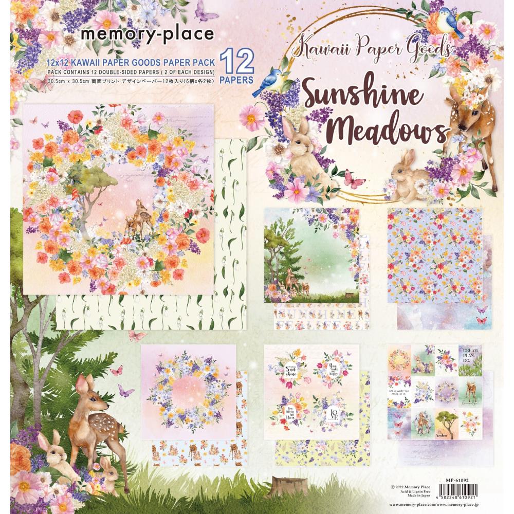 Memory Place - Sunshine Meadow - Paper Pack  -  12 x 12"