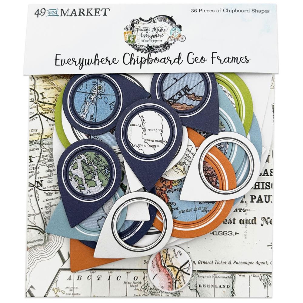 49 and Market - Everywhere - Chipboard Frame Set - Geo