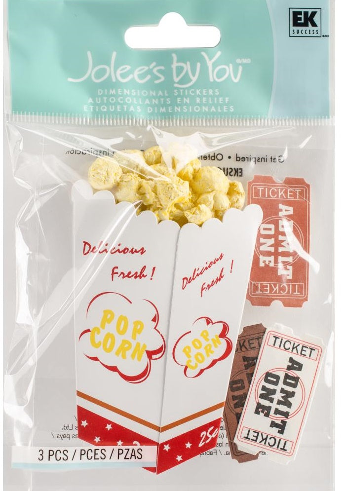 Jolee's - 3D Stickers - Movie Popcorn