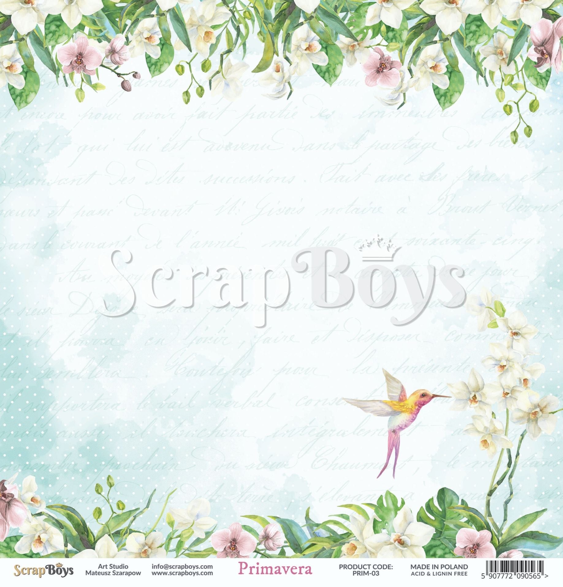 Scrapboys -  Primavera - Paper Pad  -  6 x 6"