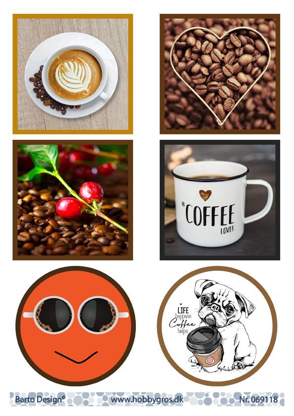 Barto Design - Utklippsark -  Coffee lover