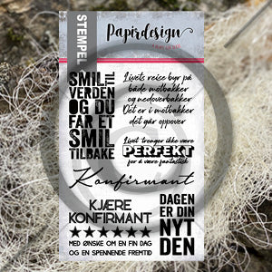 Papirdesign - Clear stamps - Livets reise