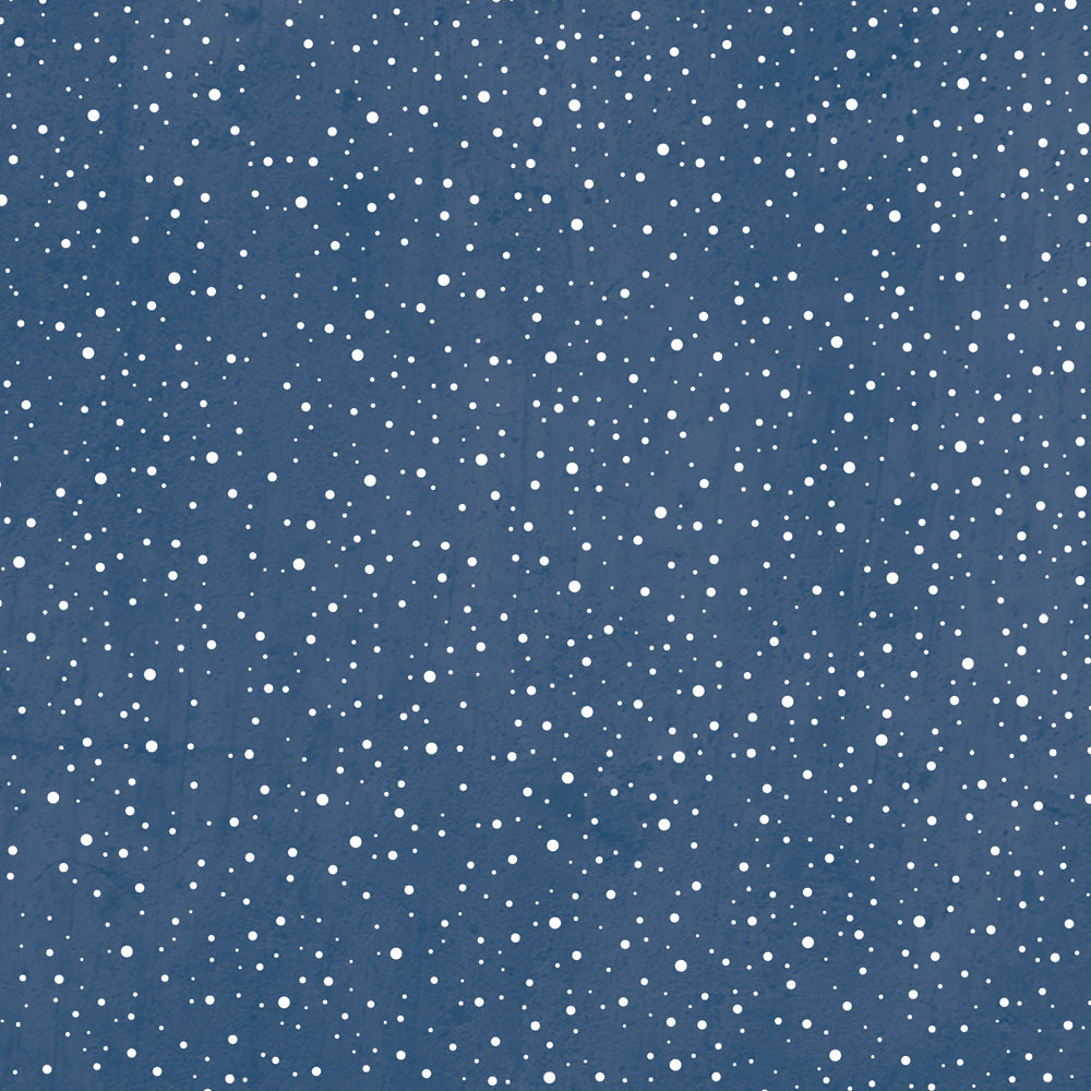 Alexandra Renke - Snow flurry dark blue - Paper   12x12"