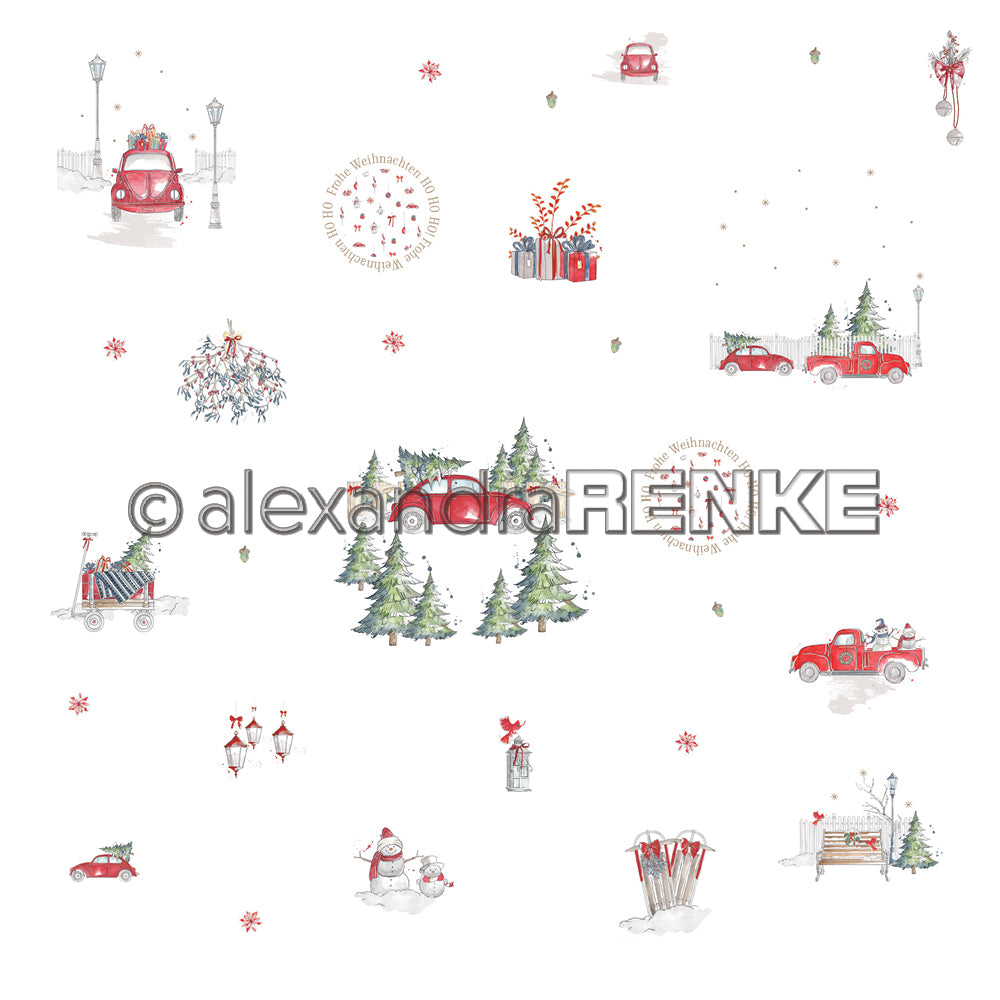 Alexandra Renke - Red Christmas Stories - Paper   12x12"