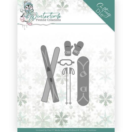 Yvonne Creations - Dies - Wintertime - Ski accessories