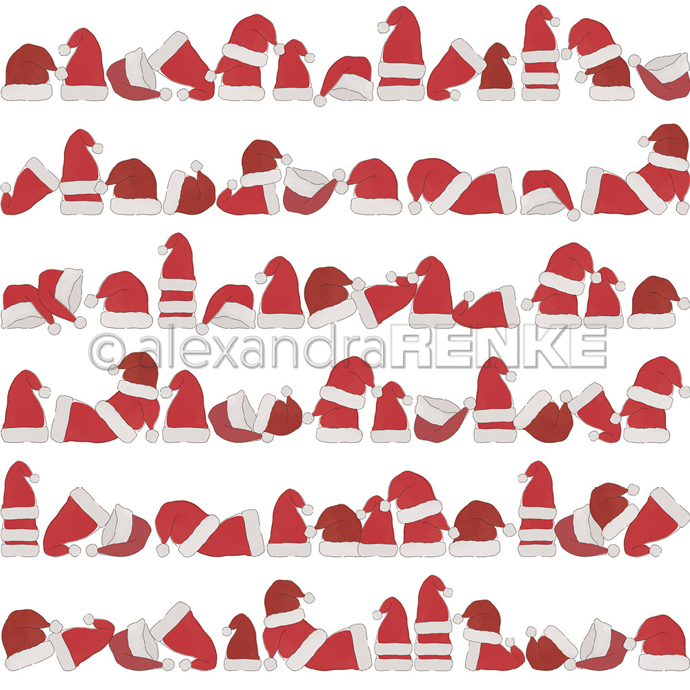 Alexandra Renke - Christmas hat in a row -  12x12"