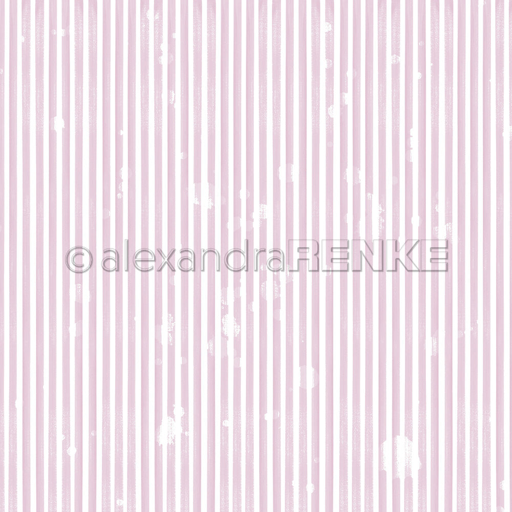Alexandra Renke - Narrow stripes Vintage Lilac  - 12 x 12"