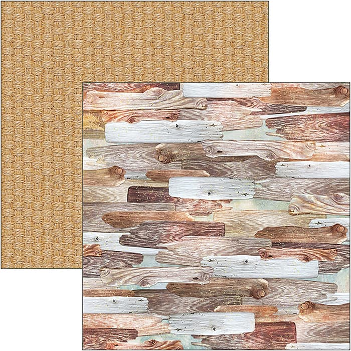 Ciao Bella - Delta - River Wood and Seagrass Paper -  12 x 12"
