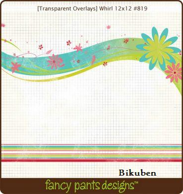 Fancy Pants: WHIRL  Transparent Overlay  12 x 12"