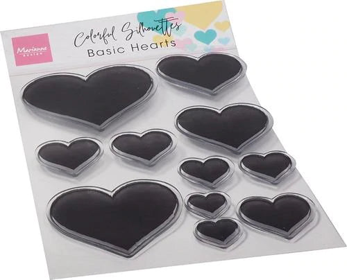 Marianne Design - Clear stamps - Basic Hearts