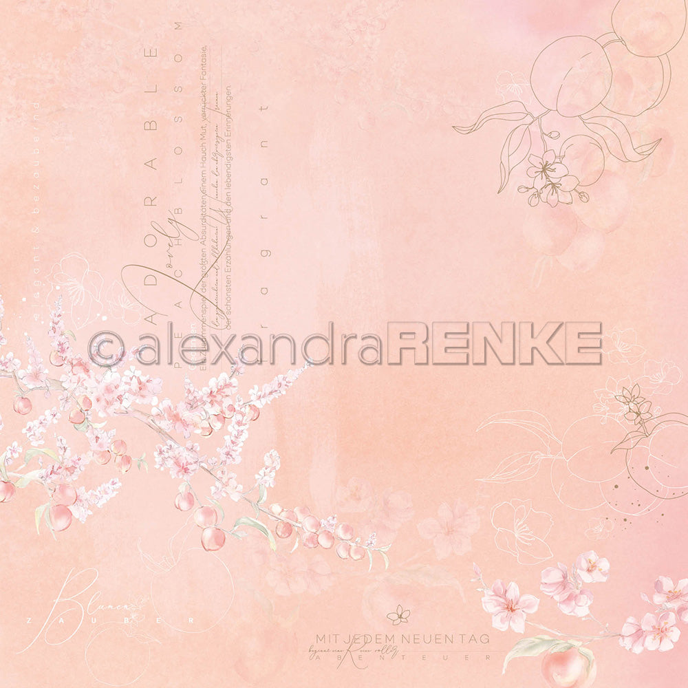 Alexandra Renke - Peach  Adorable  - 12 x 12"