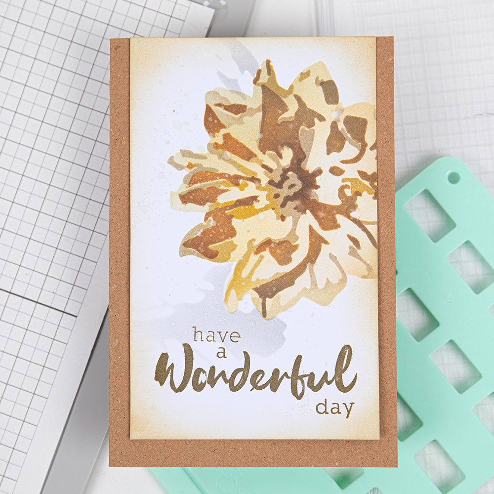 Sizzix - Layered Stencil Set - Painted Flower