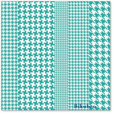 Hambly: Houndstooth  Teal Overlay