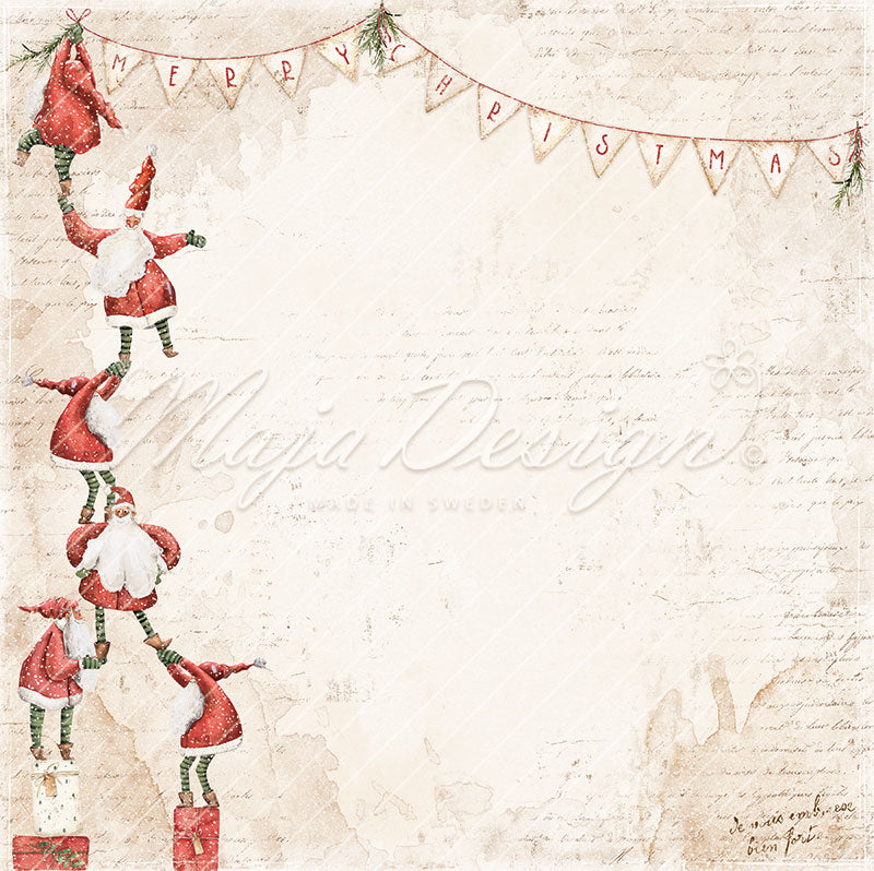 Maja Design - Happy Christmas - Deck the halls -  12 x 12"