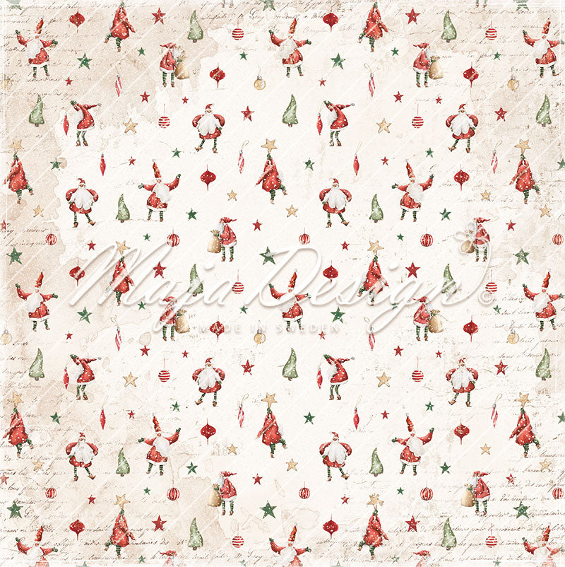 Maja Design - Happy Christmas - Santa is busy -  12 x 12"