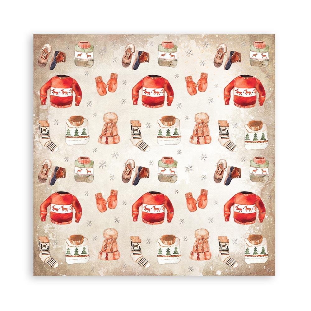 Stamperia  - Home for the Holidays - Paper Pad  10 pk - 12 x 12"