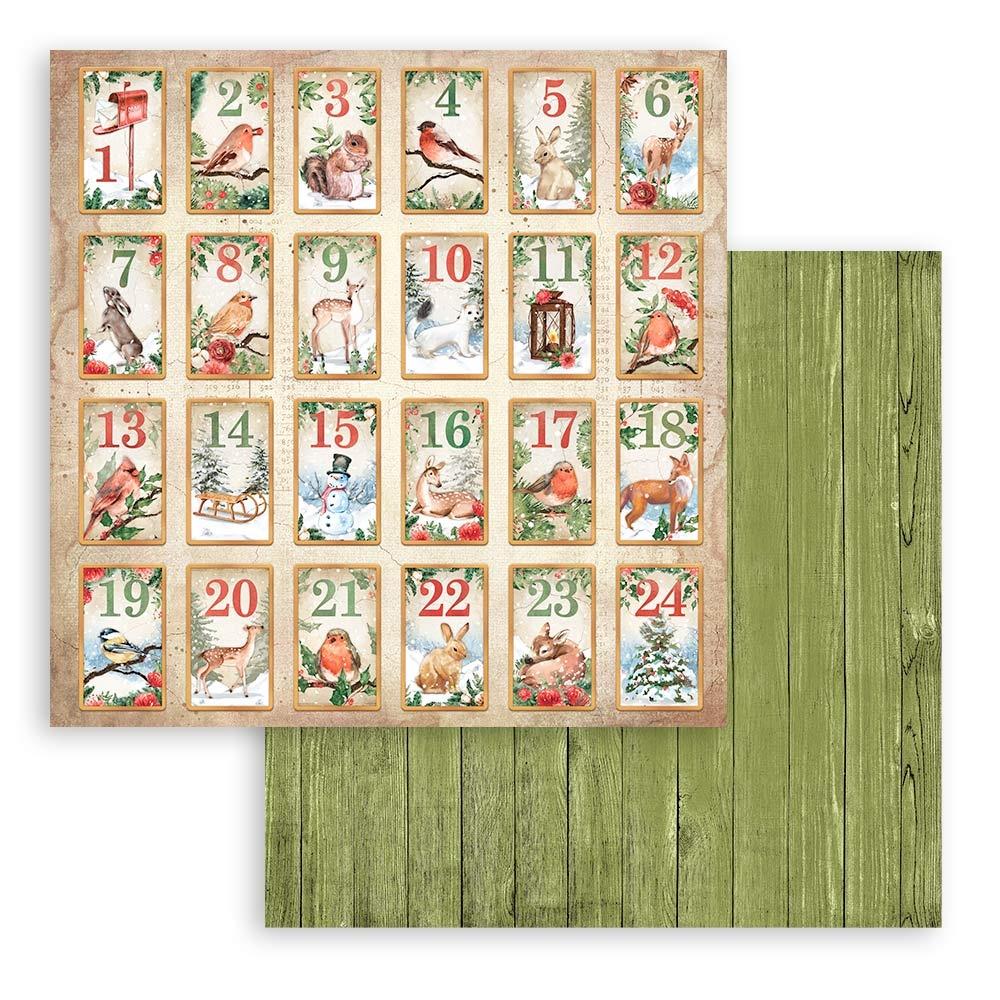 Stamperia  - Home for the Holidays - Paper Pad  10 pk - 12 x 12"