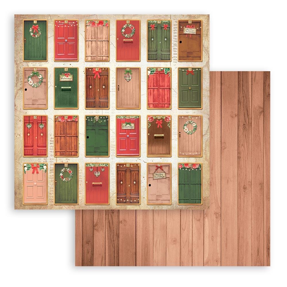 Stamperia  - Home for the Holidays - Paper Pad  10 pk - 12 x 12"