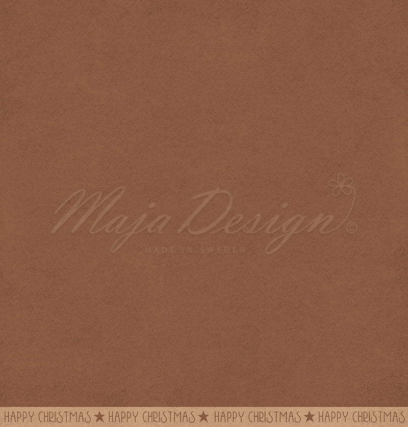 Maja Design - Happy Christmas - Monochrome - Happy Shades - Gingerbread - 12x12"