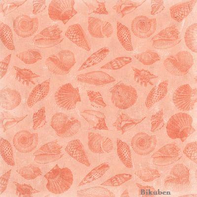 K & C : Sea Glass Pink Shell Flat Paper