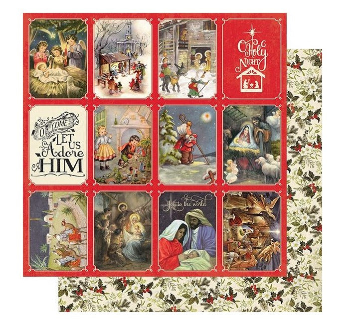 Authentique - Christmas Greetings - Nativity Scenes - Cut Aparts  - 12x12"