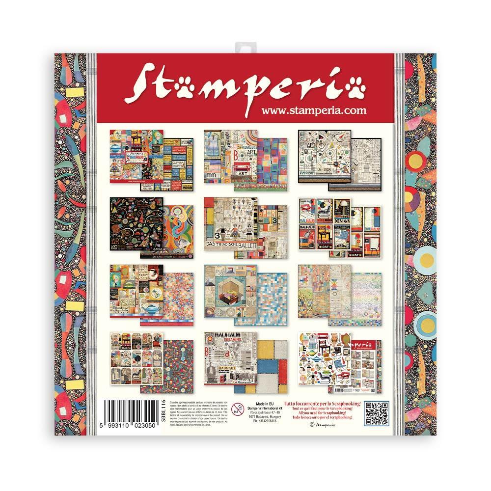 Stamperia  - Bauhaus - Paper Pad  10 pk - 12 x 12"