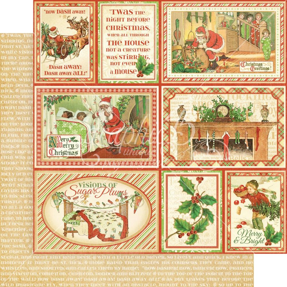 Graphic 45 - Twas the Night Before Christmas - Collectors Edition - Paper Pad 12x12"